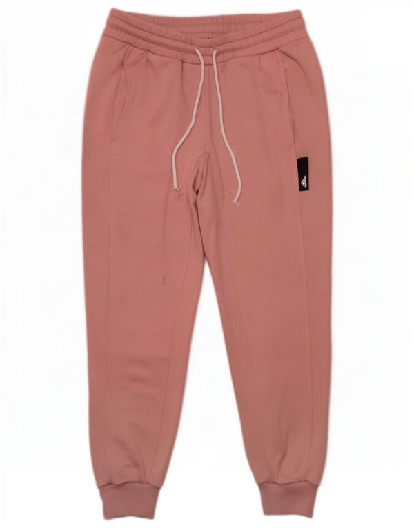 Adidas Womens Trening Pantaloni Joggeri UK 8/10 Small Pink Bumbac