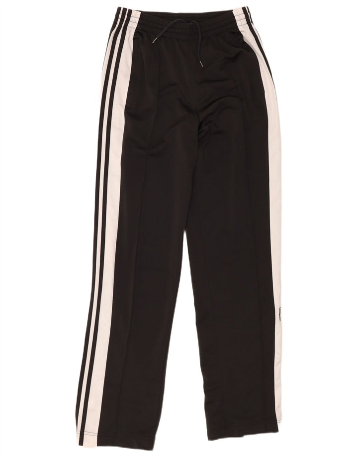 Pantaloni de trening Adidas pentru femei UK 8 Small Black Colorblock Poliester
