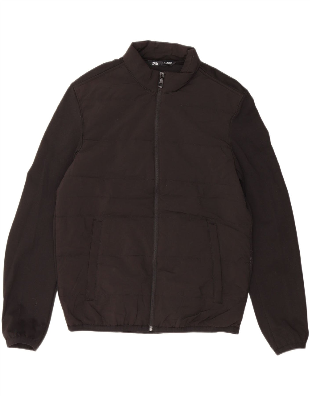 Jachetă căptușită pentru bărbați ZARA UK 38 Poliester mediu negru