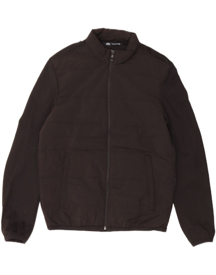 Jachetă căptușită pentru bărbați ZARA UK 38 Poliester mediu negru