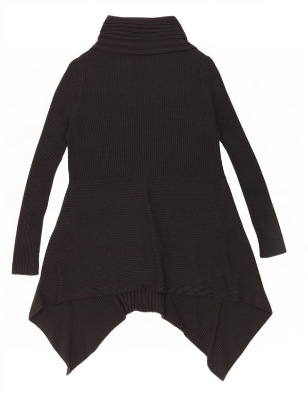 Marks & Spencer Womens Asymmetric Cardigan Sweater UK 16 Large Black