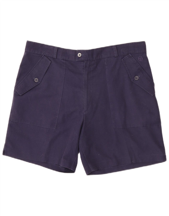Sergio Tacchini Pantaloni scurți pentru bărbați IT 54 2XL W36 Bleumarin Poliester