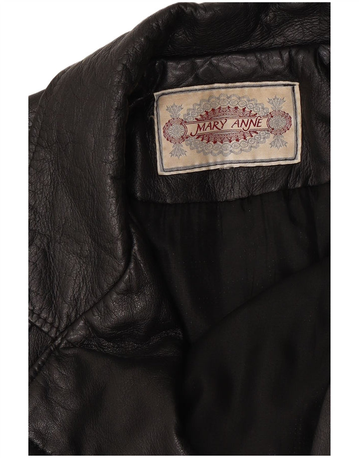 Geacă de piele pentru femei Mary Anne UK 18 XL Negru