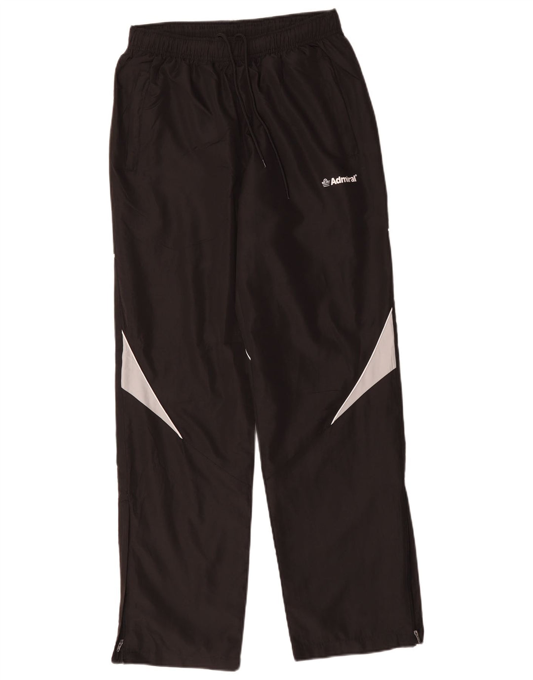 Pantaloni de trening pentru bărbați Admiral, negru mediu, poliester bloc de culoare