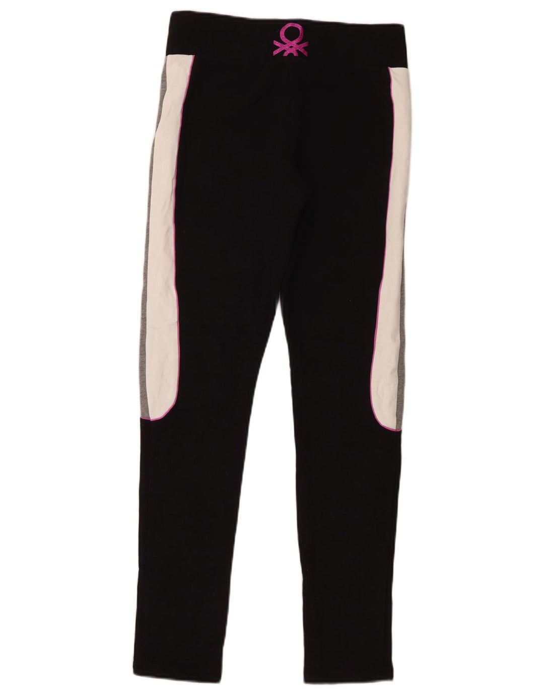Leggings grafic Benetton pentru femei UK 14 Medium Black Colorblock
