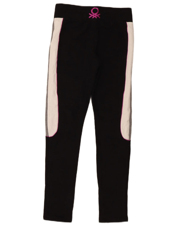 Leggings grafic Benetton pentru femei UK 14 Medium Black Colorblock
