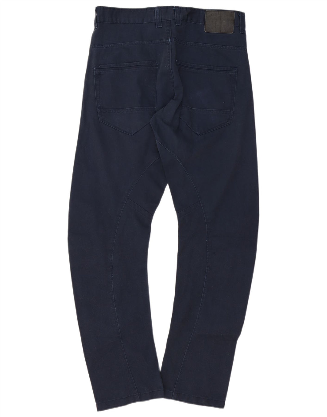 JACK & JONES Pantaloni casual drepti banane pentru bărbați W32 L32 bumbac bleumarin
