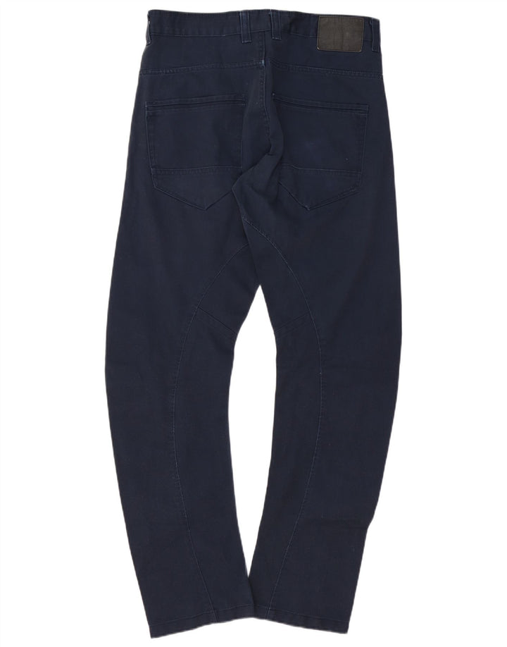 JACK & JONES Pantaloni casual drepti banane pentru bărbați W32 L32 bumbac bleumarin