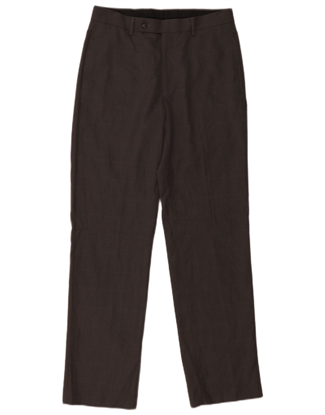 Pantaloni drepți CALVIN KLEIN pentru bărbați L30 L32 Poliester cu carouri gri