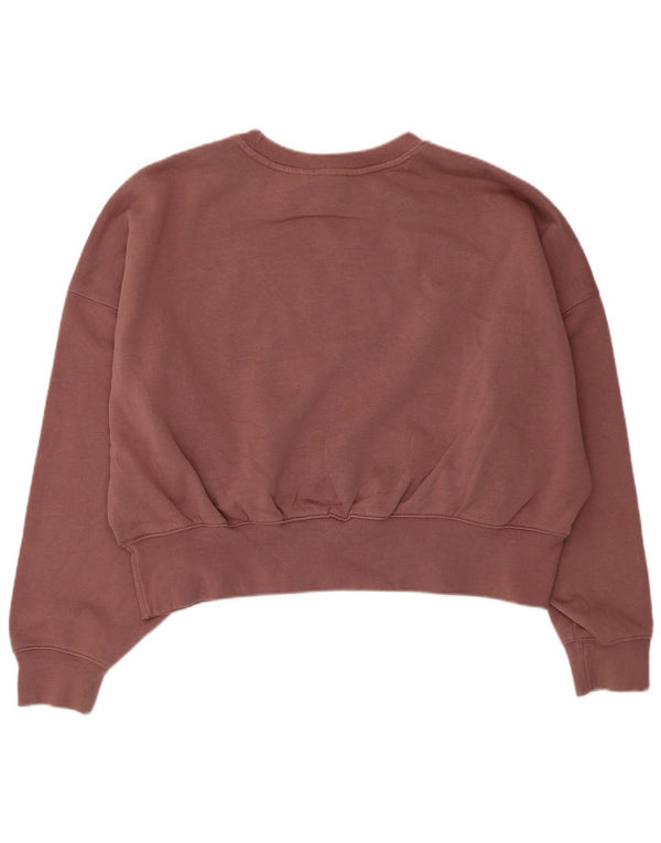 Pulover Adidas pentru femei, cu ajustare relaxată, UK 10, bumbac maro mic