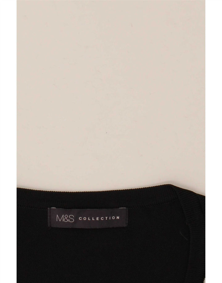 Bluză pentru femei Marks & Spencer UK 12 Medium Black Floral