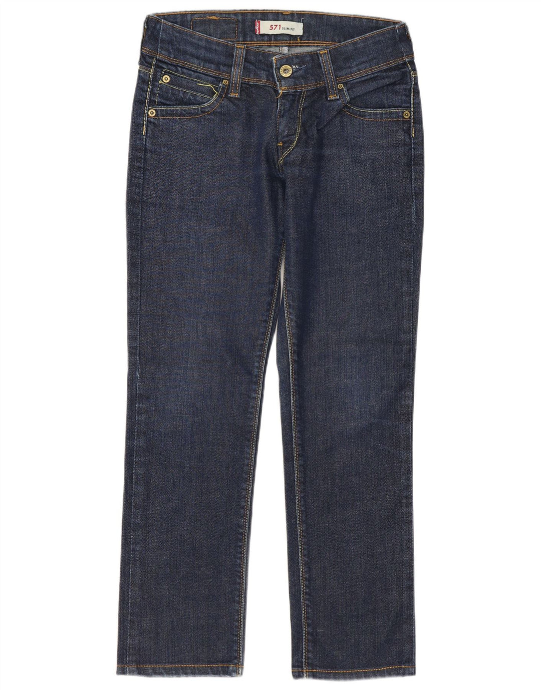 Blugi Levi's 571 Slim pentru femei W26 L26 Bumbac albastru