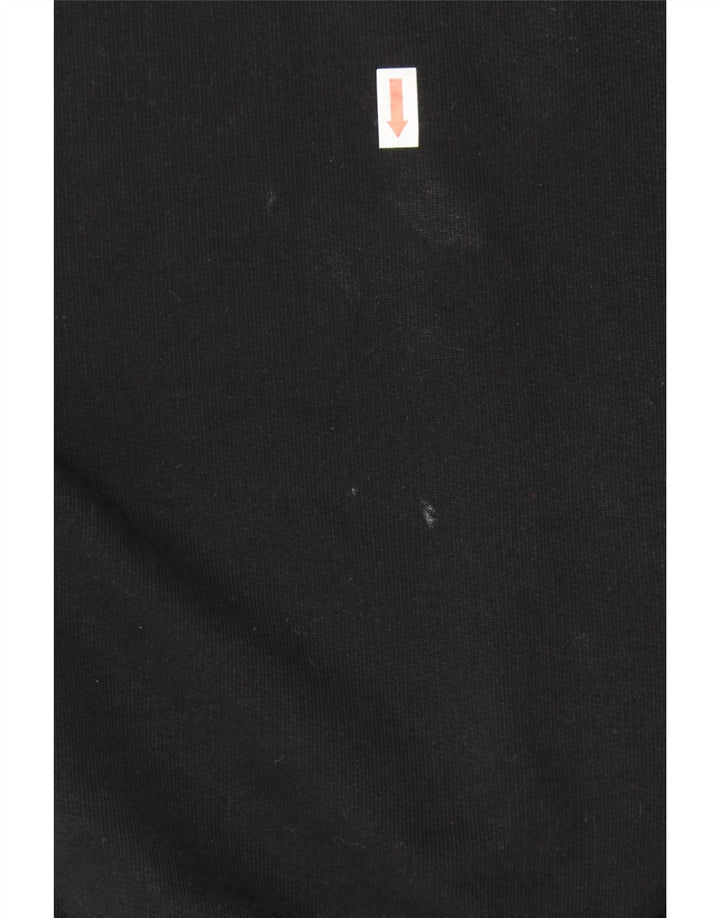 REEBOK Mens Oversized Sweatshirt Jumper Small Black Cotton Vintage Reebok and Second-Hand Reebok from Messina Hembry 