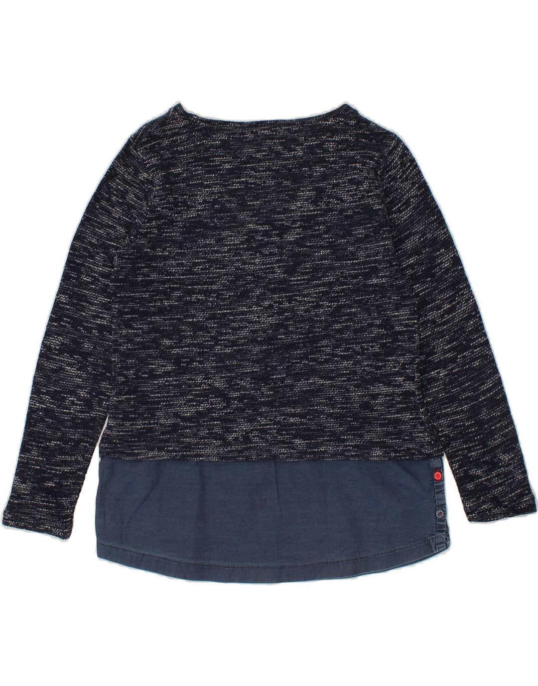 WHITE STUFF Womens Boat Neck Jumper Sweater UK 12 Medium Navy Blue Flecked Vintage White Stuff and Second-Hand White Stuff from Messina Hembry 