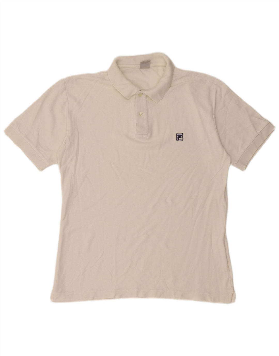 Tricou Polo Fila Bărbați IT 50 Bumbac Alb Mediu