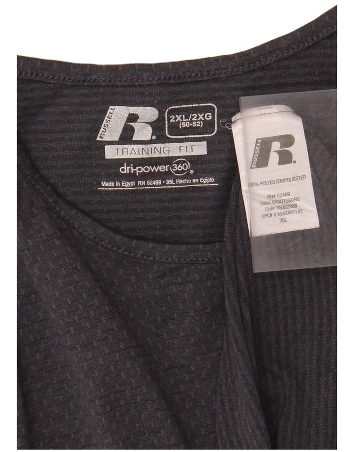 Vestă Russell Athletic pentru bărbați, 2XL, poliester gri