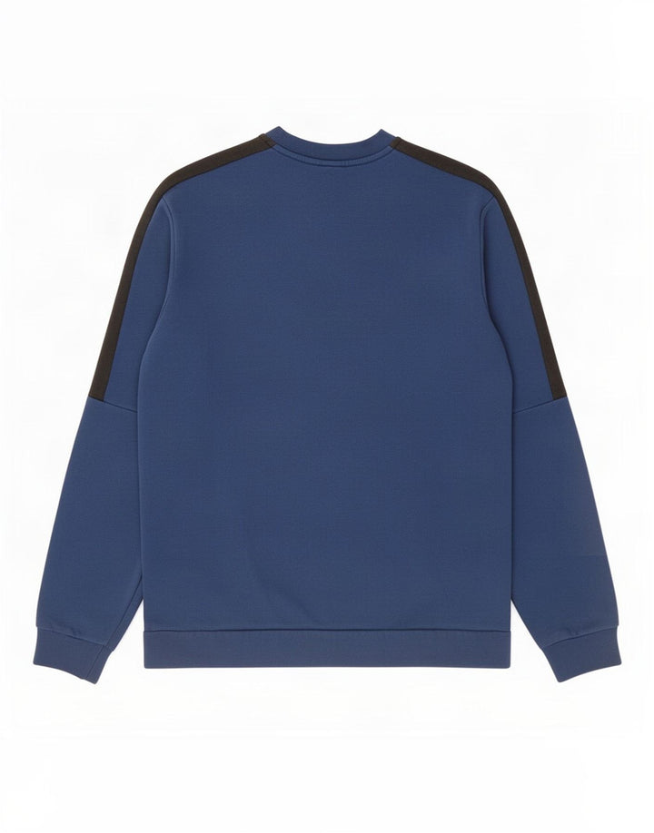 Hanorac pentru bărbați Adidas Jumper Medium Blue Colorblock Bumbac