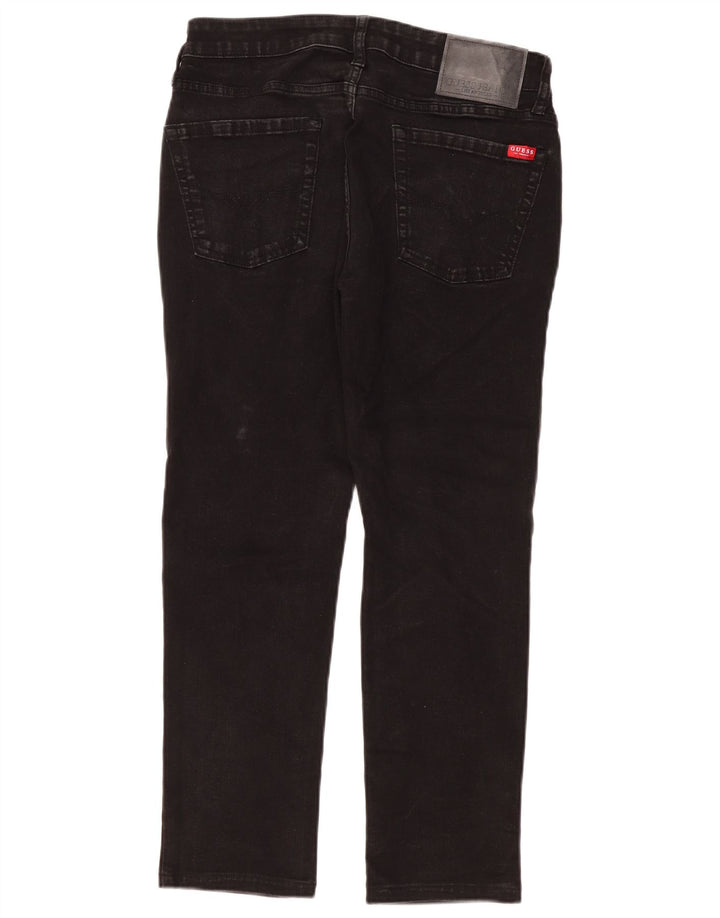 Blugi conici pentru femei Guess Slim Tapered W32 L27 Black