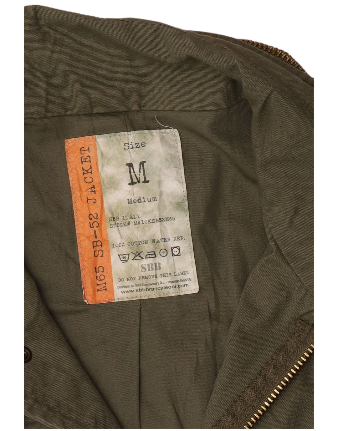Jachetă militară pentru bărbați VINTAGE UK 38 Bumbac kaki mediu