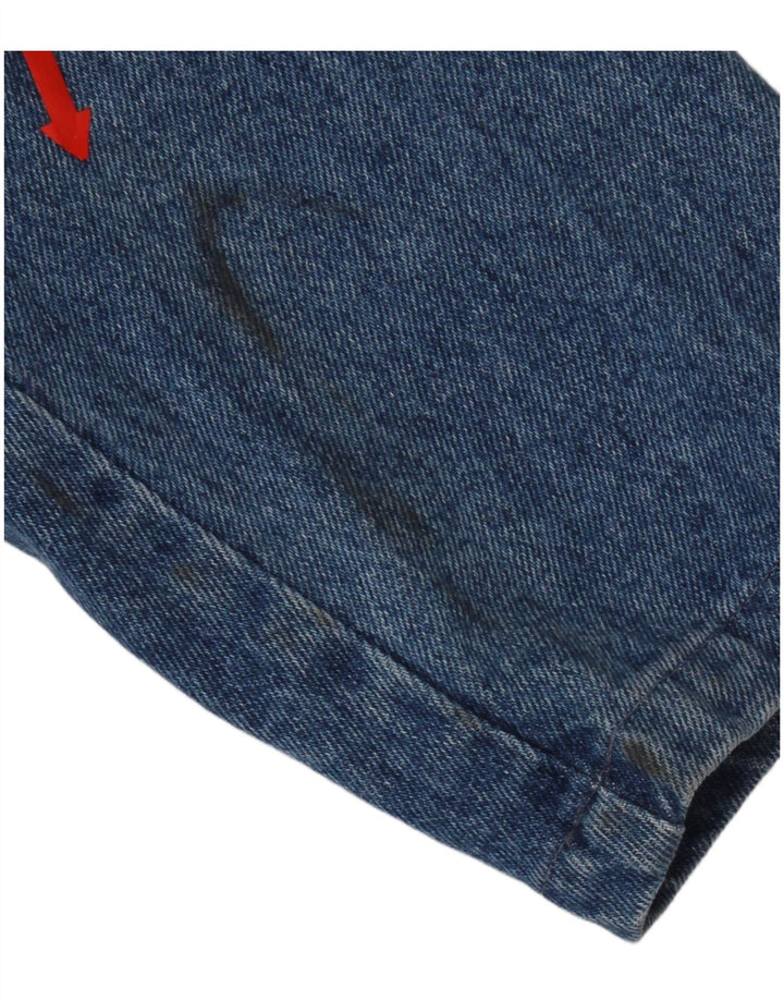 Bianca Maria Caselli Jachetă Blazer Denim pentru Femei 1 Buton UK 10 Small Blue