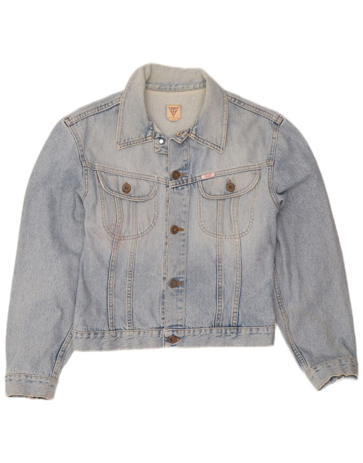 Jachetă de blugi pentru femei Guess UK 14, mare, albastru, bumbac