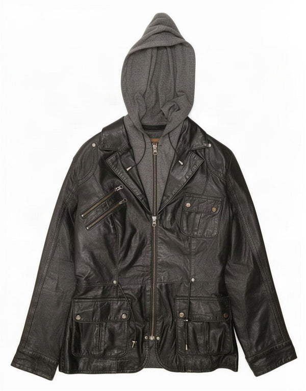 Jachetă Utilitară din piele pentru femei Conbipel IT 42 Medium Black