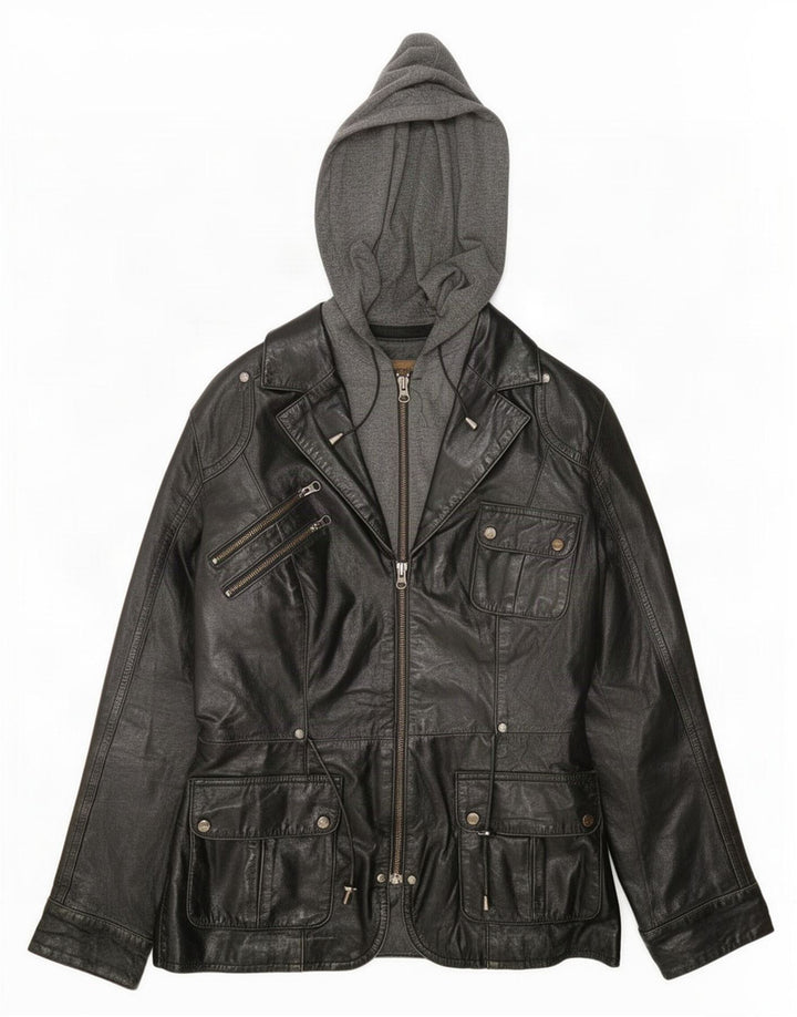 Jachetă Utilitară din piele pentru femei Conbipel IT 42 Medium Black