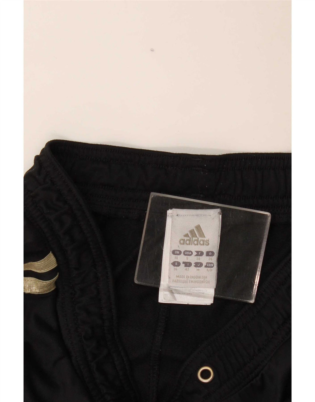 Pantaloni de trening Adidas pentru femei UK 10 Poliester negru mic