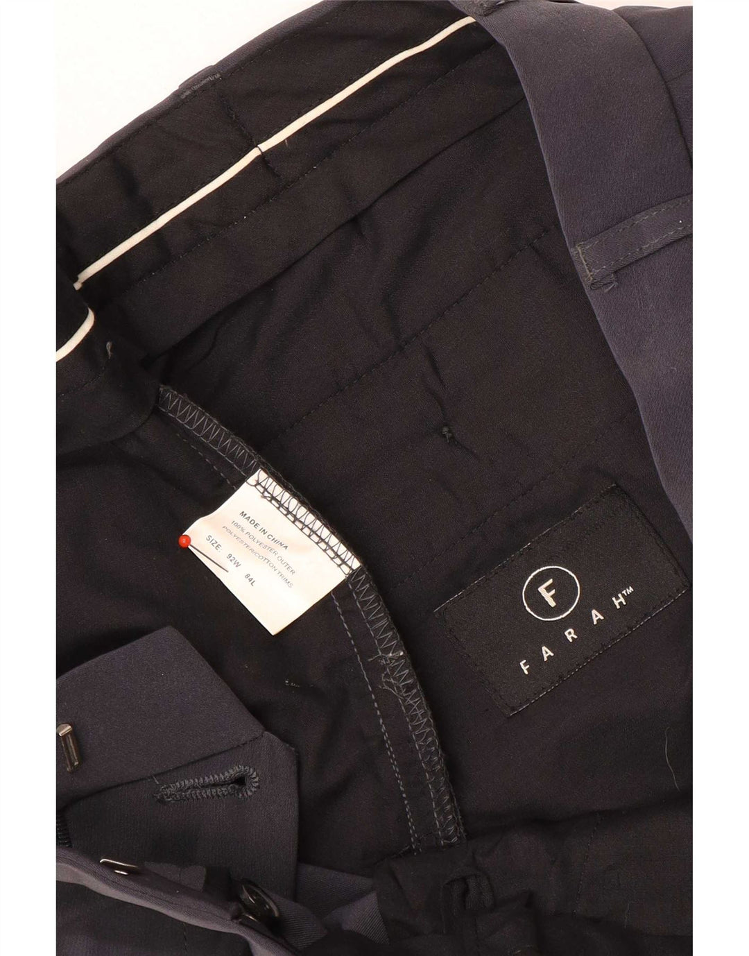 Farah Pantaloni drepți pentru bărbați L34 L32 Poliester gri