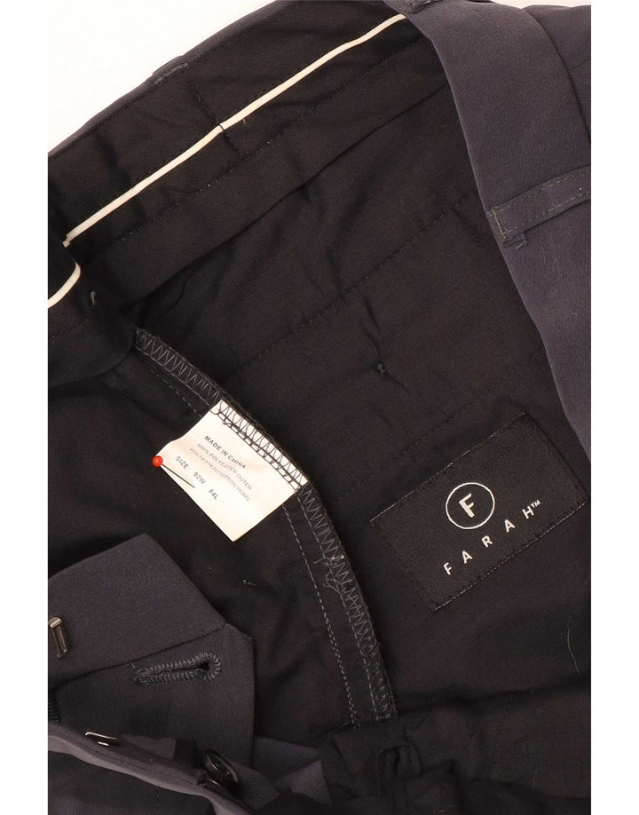 Farah Pantaloni drepți pentru bărbați L34 L32 Poliester gri