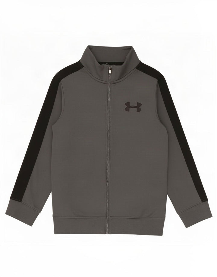 Jachetă de trening pentru băieți Under Armour 7-8 ani, gri mic, color block