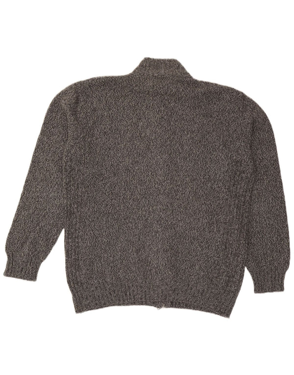 Pulover cardigan pentru bărbați Conte of Florence 2XL, lână gri cu pete