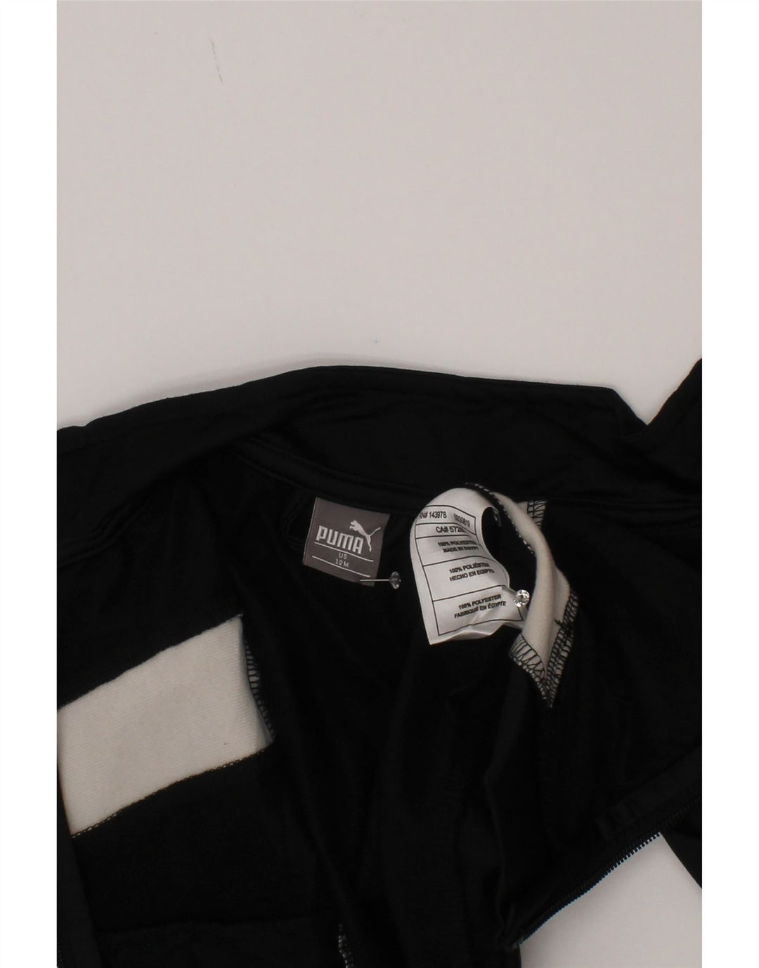Jachetă de top pentru trening Puma Baby Boys 9-12 luni Poliester negru color bloc