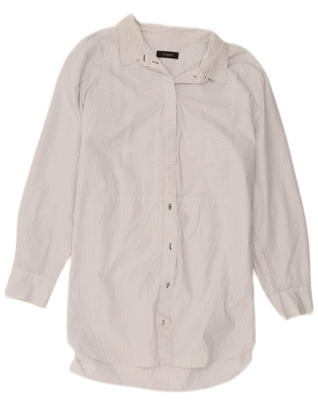 Rochie cămașă cu autograf pentru femei Marks & Spencer UK 14 Medium White Striped