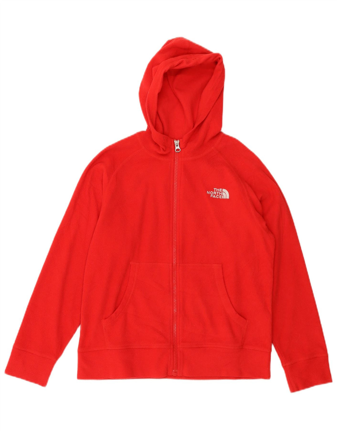 THE NORTH FACE Jachetă fleece cu glugă pentru băieți 9-10 ani Poliester roșu mediu