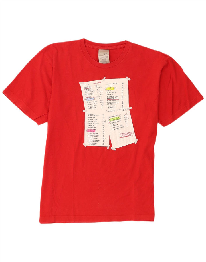 Tricou cu grafică obișnuită Nike pentru bărbați Top mare bumbac roșu