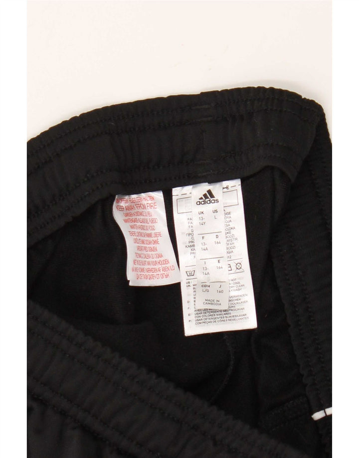 Adidas Băieți Pantaloni Trening Pantaloni Joggeri 13-14 Ani Poliester Negru