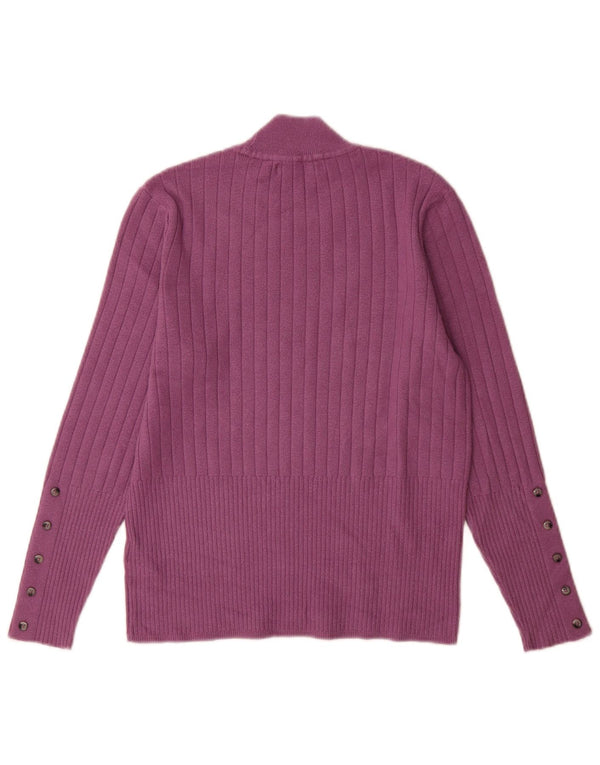 Pulover cu gât țestoasă pentru femei Marks & Spencer UK 14 mare violet
