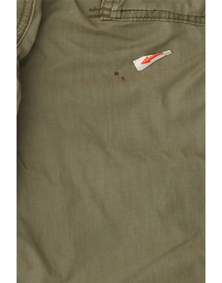 Scotch & Soda Pantaloni scurți cargo grafic pentru bărbați W33 bumbac kaki mediu