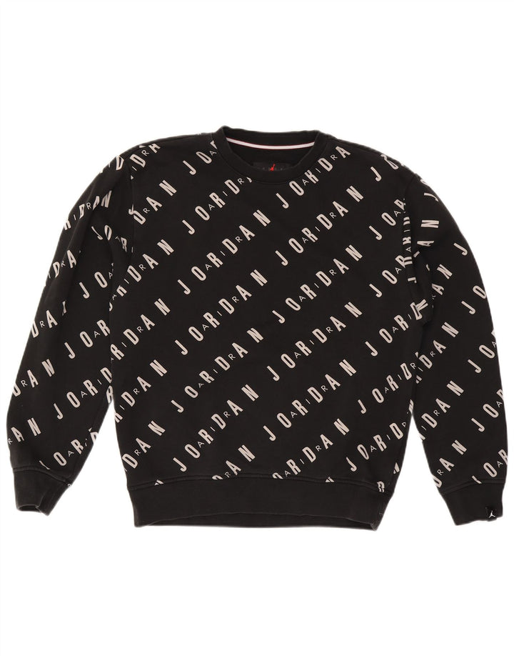 Hanorac grafic pentru bărbați Jordan Jumper mic, negru, bumbac
