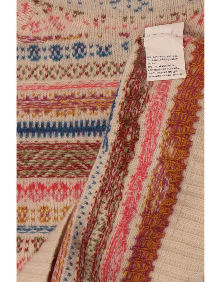 Pulover pentru femei cu gât țestoasă Benetton UK 14 Medium Multicolor
