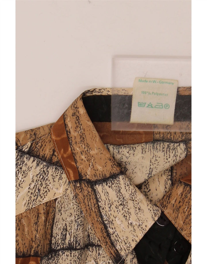 Bluză cămașă pentru femei FRANKENWALDER EU 42 Maro mare poliester mozaic