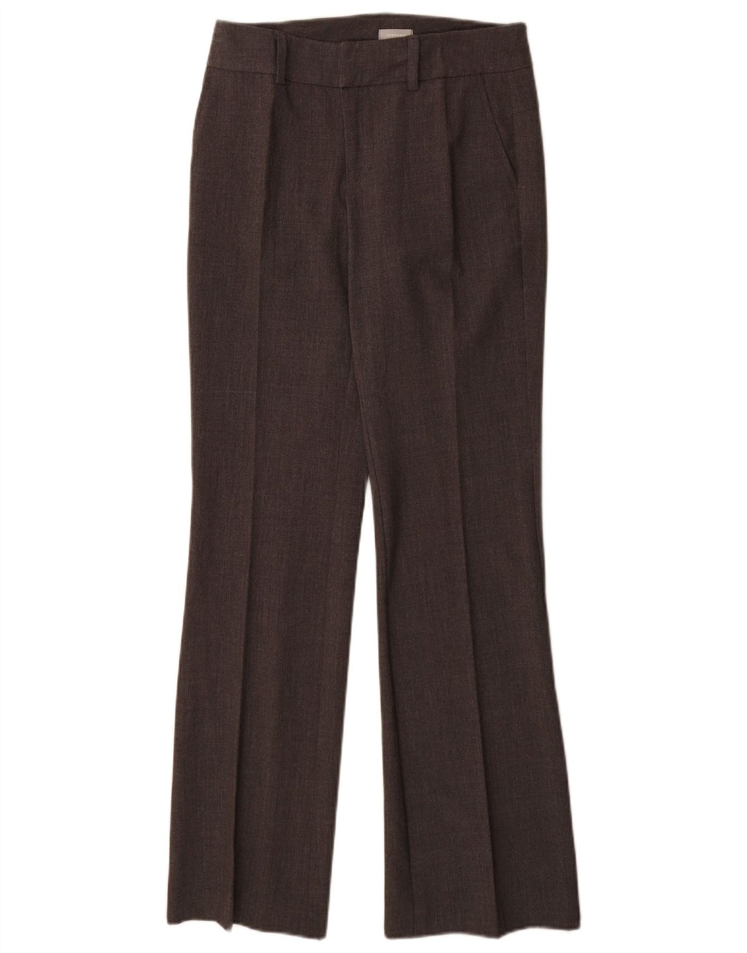 Stefanel Pantaloni de costum pentru femei Bootcut EU 34 XS W28 L32 Maro Poliester