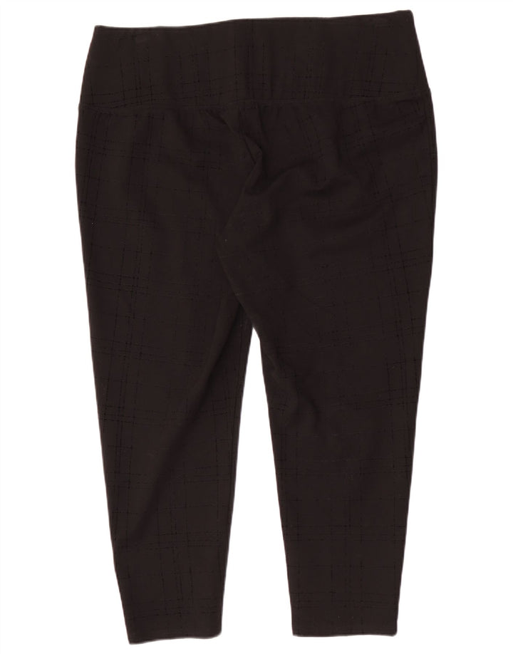 Leggings crop cu autograf pentru femei Marks & Spencer UK 18 XL Black Check