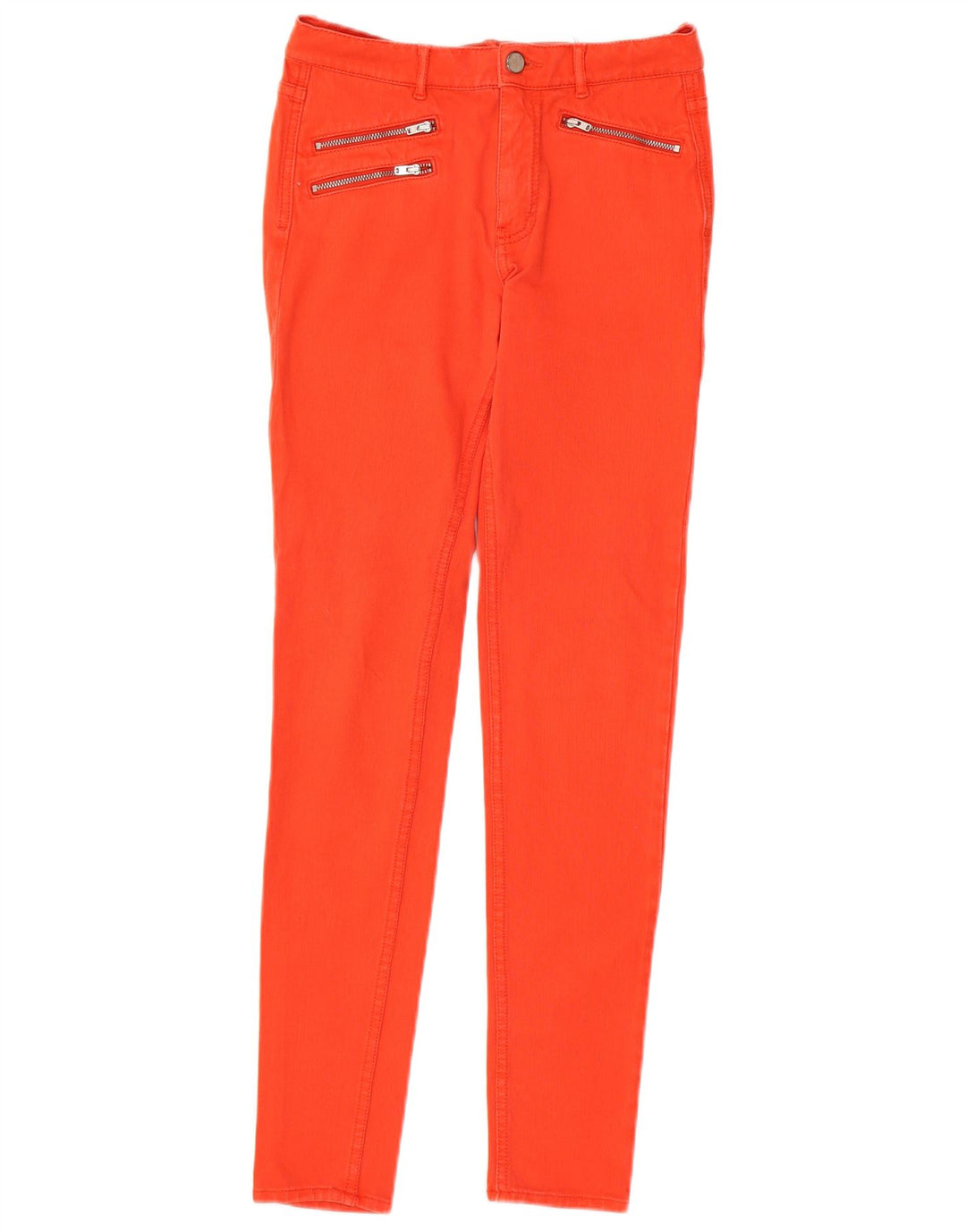 FRENCH CONNECTION Blugi skinny pentru femei UK 8 Small W25 L30 Bumbac portocaliu