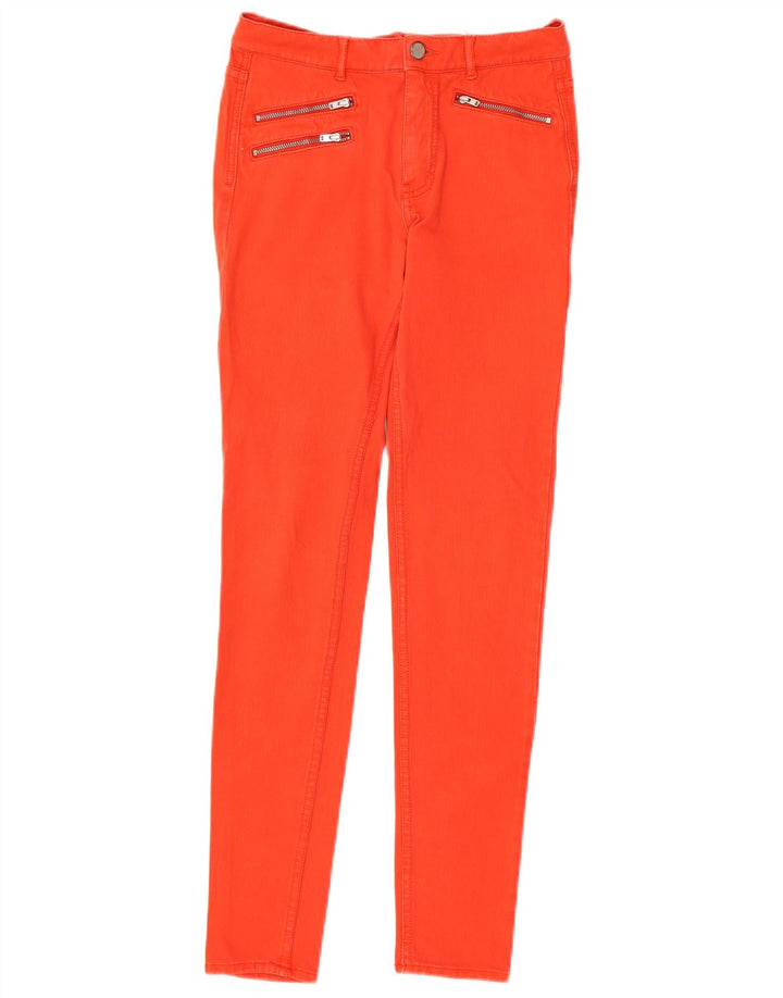 FRENCH CONNECTION Blugi skinny pentru femei UK 8 Small W25 L30 Bumbac portocaliu