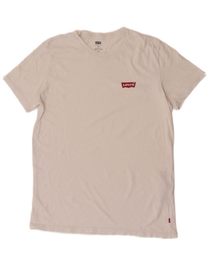 Tricou pentru bărbați Levi's Top mare din bumbac alb