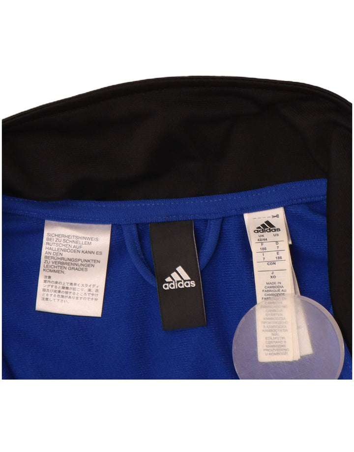 Jachetă de trening Adidas pentru bărbați Marea Britanie 42/44 Poliester mare negru color bloc