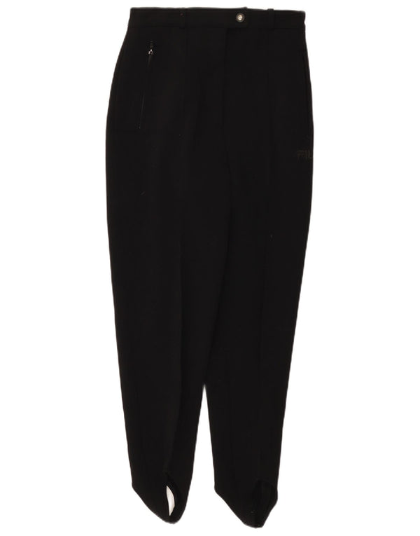 Pantaloni Etrier Femei Fila IT 42 Medium W26 L28 Poliamidă Neagră