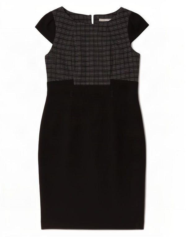 Rochie pentru femei Marks & Spencer UK 14 Medium Black Check Poliester